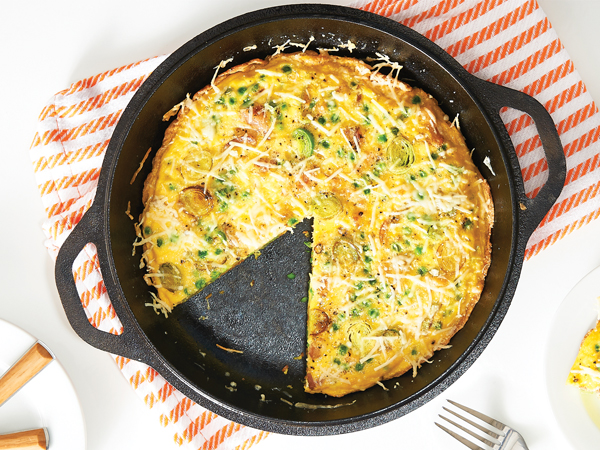 Peas and Pancetta Frittata-image