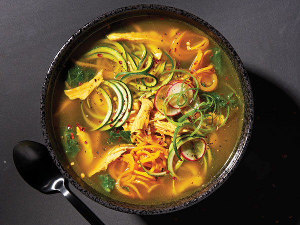 Turmeric Ginger Chicken Zoodle Soup  |  Hy-Vee