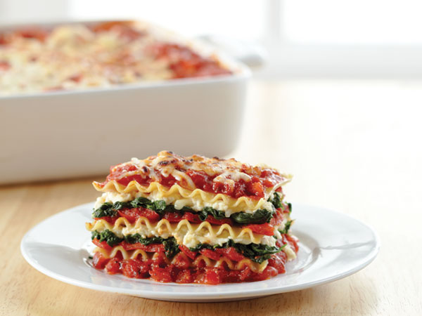 Spinach and Red Pepper Lasagna  |  Hy-Vee