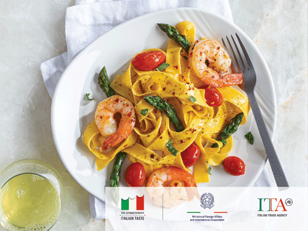 Pappardelle Shrimp Asparagus And Grape Tomatoes Hy Vee