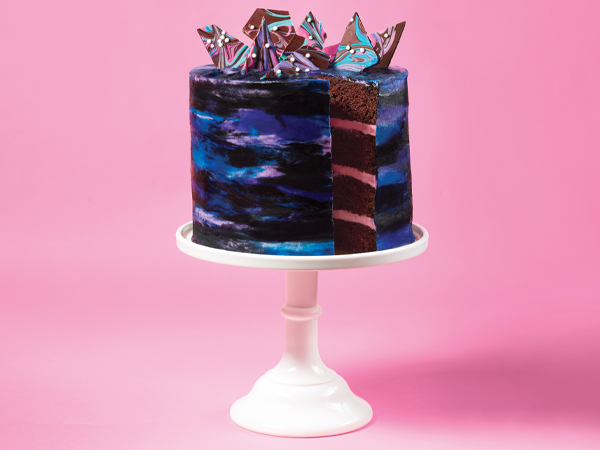 Black Buttercream Stripped Cake by Sugar Coated Cakes - Cake Decorating  Tutorials