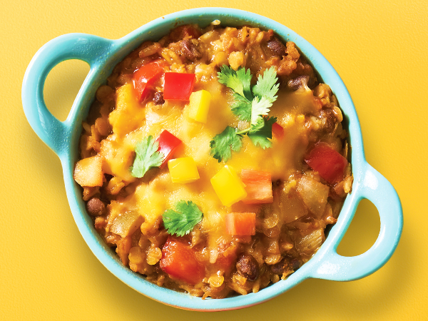 Lentil and Brown Rice Chili Bake | Hy-Vee