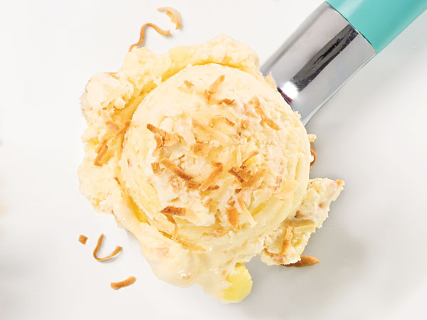 No-Churn Pineapple-Mint Ice Cream  |  Hy-Vee