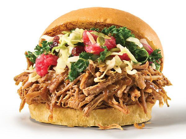 Slow-Cooker Raspberry Pulled Pork Sandwiches  |  Hy-Vee