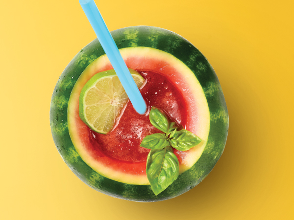 Watermelon Basil Coolers