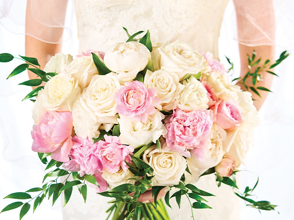 Brides on sale with bouquets