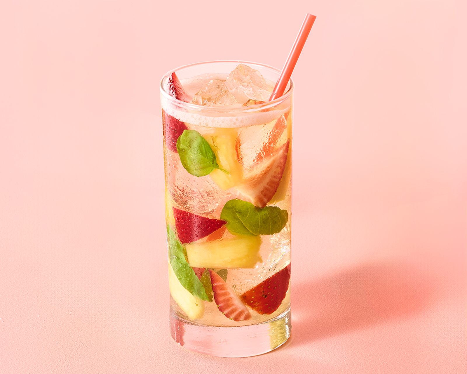 Strawberry-Pineapple Basil Iced Tea | Hy-Vee