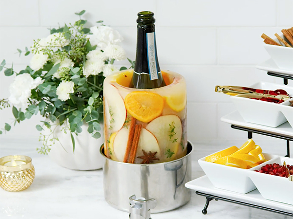 How to Make a Fruit Ice Mold Wine Chiller for Summer