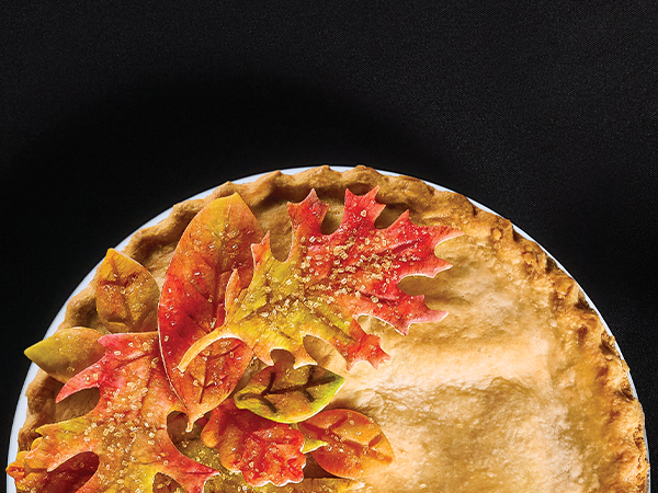 Autumn-Topped Apple Pie | Hy-Vee