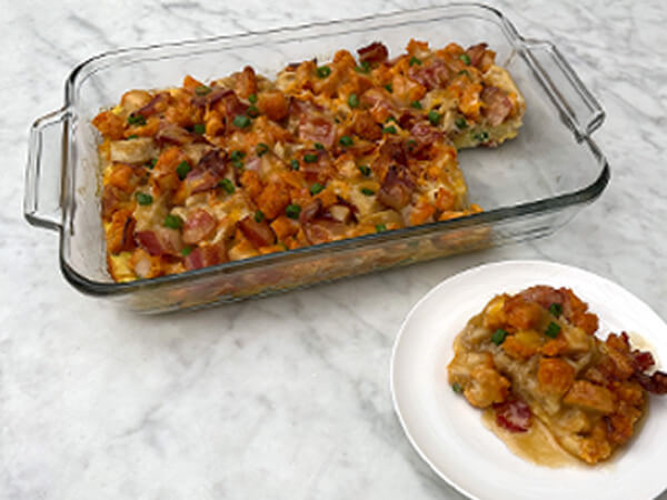 Chicken and Waffle Breakfast Casserole  |  Hy-Vee