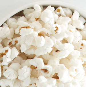 white popcorn