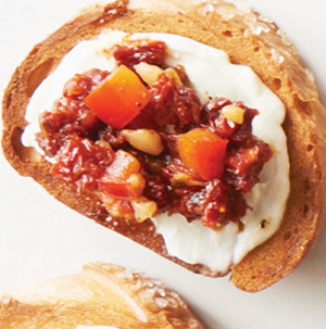 Pretzel Mini Batards – Oven Dried Tomatoes