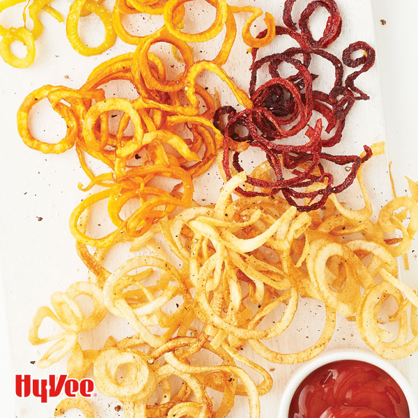 How To Make Baked Curly Fries [with a Spiralizer!] - The Healthy Maven